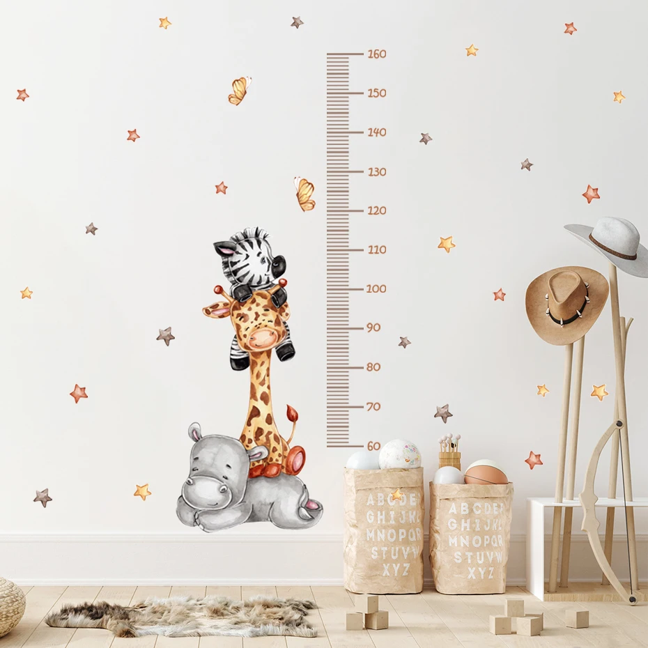 Cartoon Baby Height Measurement Giraffe Animals Wall Sticker Stars Vinyl Children Nursery Art Decals for Kids Room Home Decor
Cartoon Baby Height Measurement Giraffe Animals Wall Sticker Stars Vinyl Children Nursery Art Decals for Kids Room Home Decor