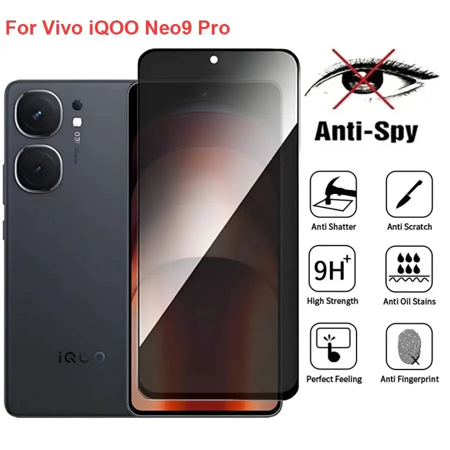Vivo Iqoo Neo9 Anti Spy Privacy Tempered Glass Protector Compatible For Iqooneo9 Pro Full Cover Screen Phone Film
Vivo Iqoo Neo9 Anti Spy Privacy Tempered Glass Protector Compatible For Iqooneo9 Pro Full Cover Screen Phone Film