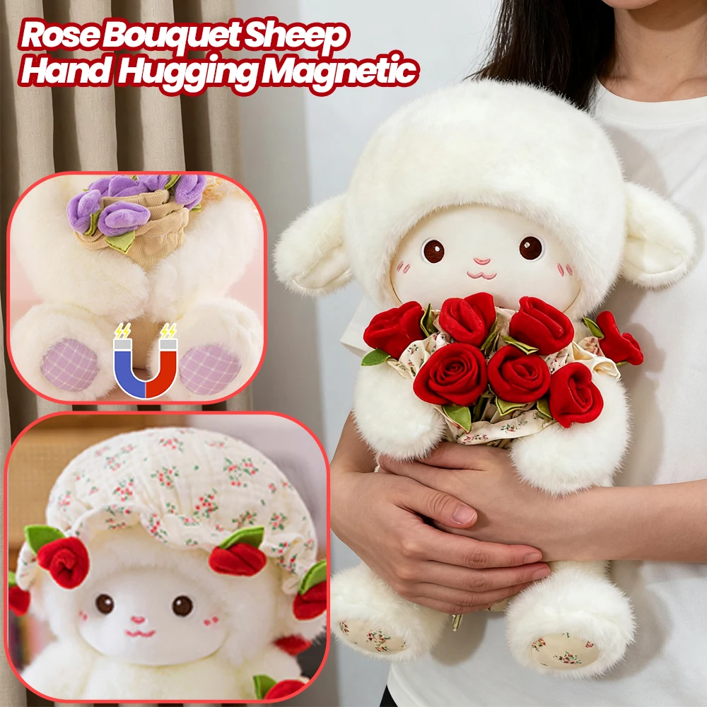 Букет роз, овца, кукла с рукой, магнитное мягкое животное, плюшевое маленькое аниме, обнимающая кукла-ягненок, подарок на день рождения для девочек на день Святого Валентина
Букет роз, овца, кукла с рукой, магнитное мягкое животное, плюшевое маленькое аниме, обнимающая кукла-ягненок, подарок на день рождения для девочек на день Святого Валентина