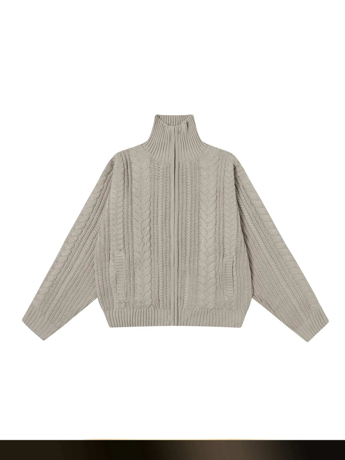 Retro American Wheat Ear Zipper Open Cardigan Sweater Casual Laid-ba Sle Couple Knitted Outerwear Autumn Season
Retro American Wheat Ear Zipper Open Cardigan Sweater Casual Laid-ba Sle Couple Knitted Outerwear Autumn Season