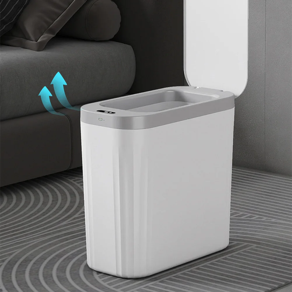 Smart Sensor Trash Can 13 Gallon Stable Base ABS PP Material for Kitchen Bathroom Bedroom Living Room Space Saving
Smart Sensor Trash Can 13 Gallon Stable Base ABS PP Material for Kitchen Bathroom Bedroom Living Room Space Saving