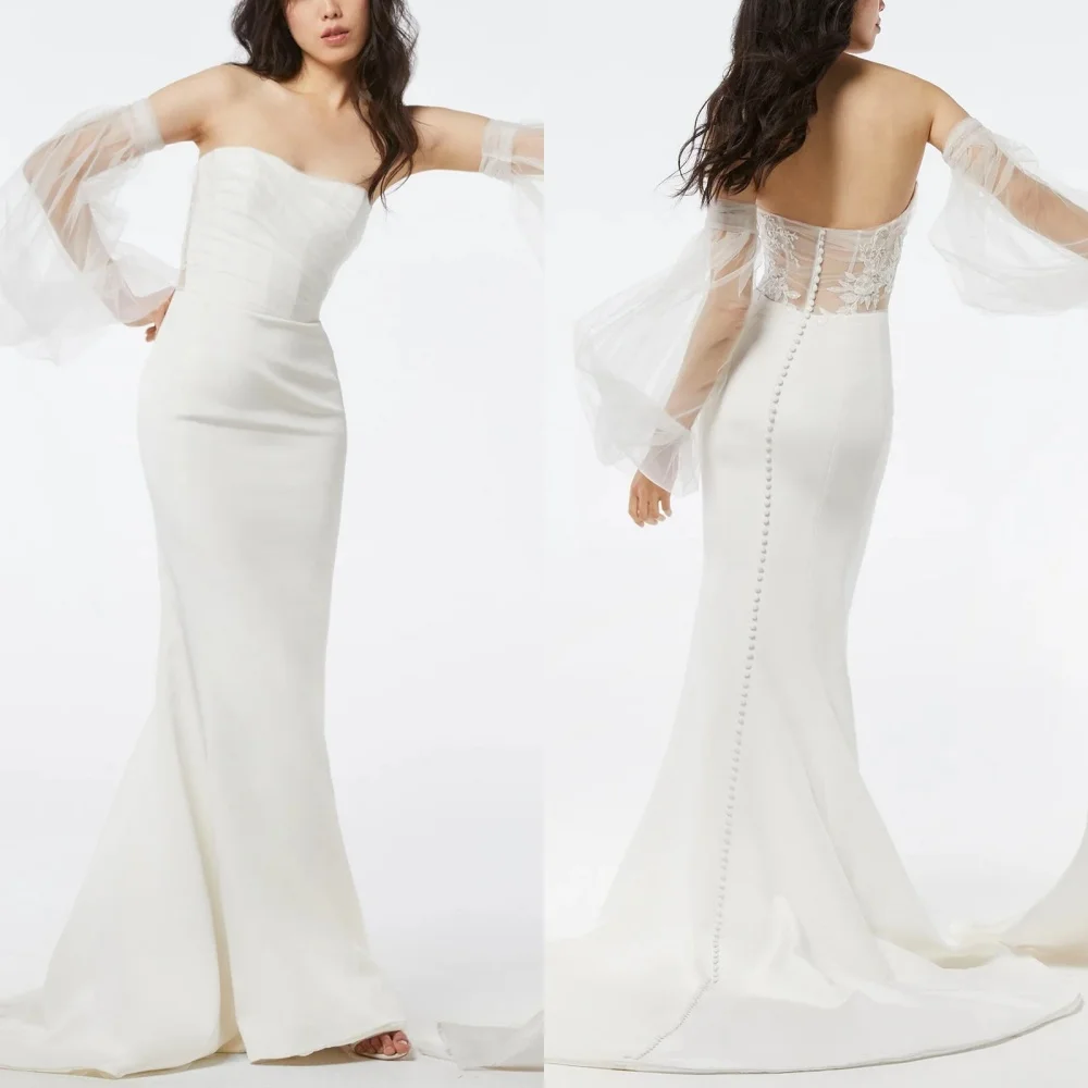 Customized Classic Jersey Applique Beading Pleat Straight Strapless Long Dresses Bespoke Occasion Dresses Simple Fashion Elegant
Customized Classic Jersey Applique Beading Pleat Straight Strapless Long Dresses Bespoke Occasion Dresses Simple Fashion Elegant