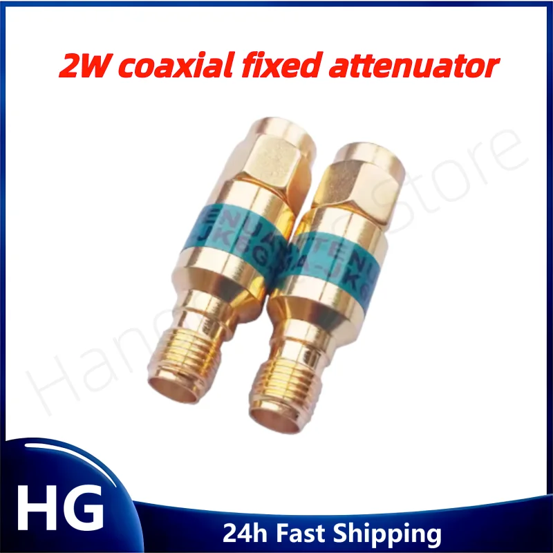1pcs/SMA copper-gold-plated coaxial attenuator 1/2/3/5/6/10/15/30db SMA copper-gold-plated coaxial attenuator
1pcs/SMA copper-gold-plated coaxial attenuator 1/2/3/5/6/10/15/30db SMA copper-gold-plated coaxial attenuator