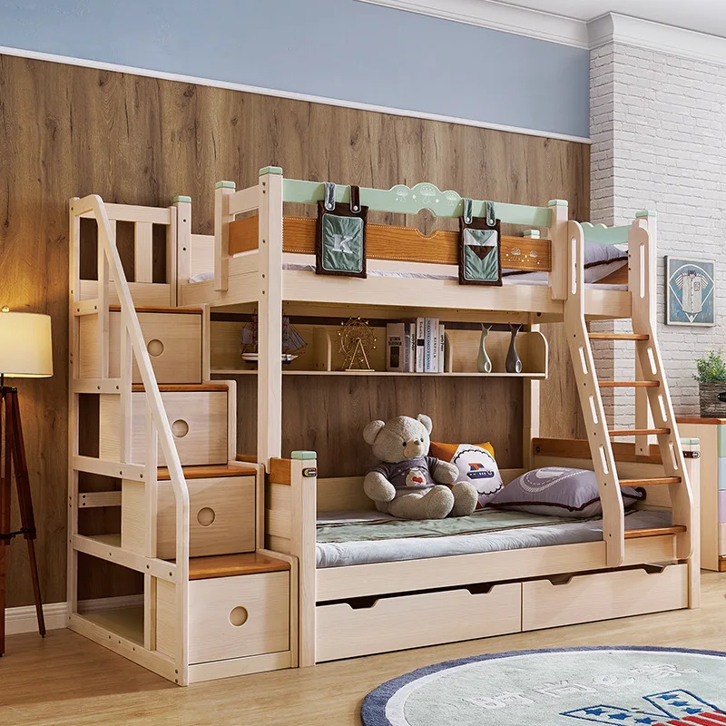 Furniture Bunk Bed Solid Wood Children 1.5m with Guardrail Bunk Bed Combination Bed Twin Luxury Furniture Bedroom
Furniture Bunk Bed Solid Wood Children 1.5m with Guardrail Bunk Bed Combination Bed Twin Luxury Furniture Bedroom