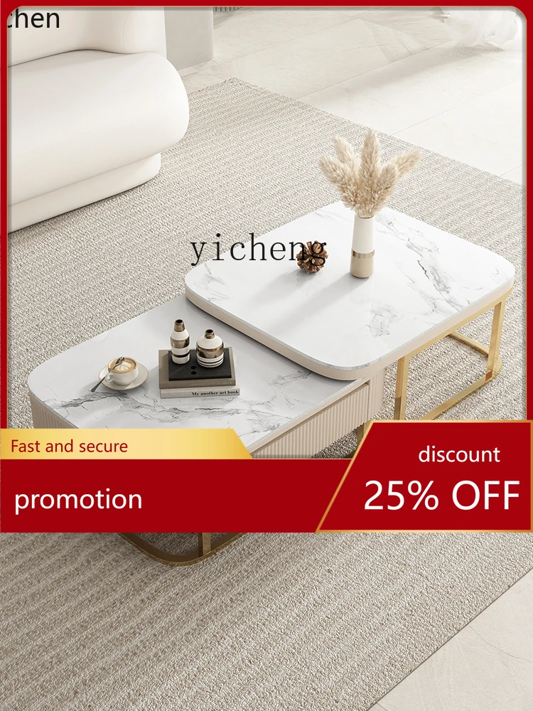 YFY Stone Plate Size Square Coffee Table Retractable Small Apartment Living Room Light Luxury Combined Tea Table
YFY Stone Plate Size Square Coffee Table Retractable Small Apartment Living Room Light Luxury Combined Tea Table