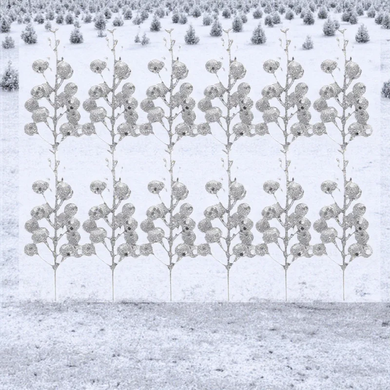 12 Pcs Rustic Decor Christmas Glitter Picks Berries Stems Ornament Xmas Decorations
12 Pcs Rustic Decor Christmas Glitter Picks Berries Stems Ornament Xmas Decorations