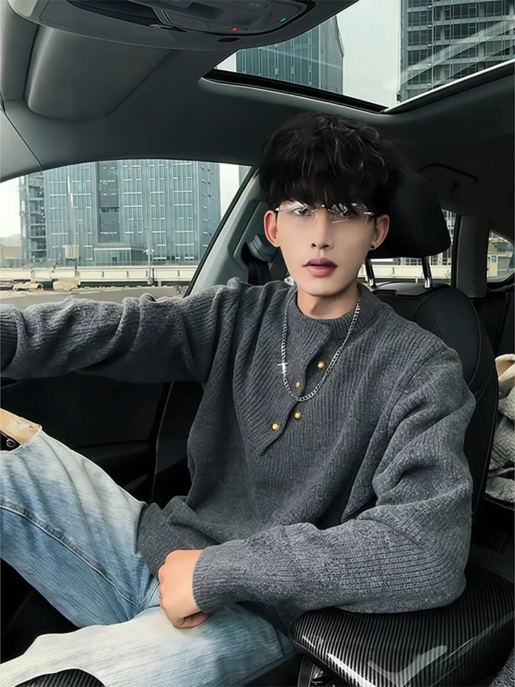 Ay Мужской вязаный свитер с высоким воротником, повседневная внутренняя одежда, асимметричная осенне-зимняя мода, длинное волокно из полиэстера
Ay Мужской вязаный свитер с высоким воротником, повседневная внутренняя одежда, асимметричная осенне-зимняя мода, длинное волокно из полиэстера