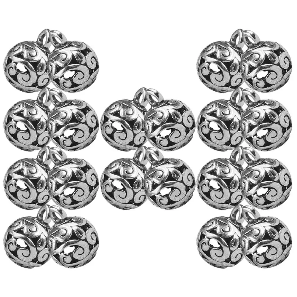 20 Pcs Hollow Flower Ball Charms Pendant for Necklace Jewelry Making Alloy Decorative Craft Supplies Vintage Ornaments Home
20 Pcs Hollow Flower Ball Charms Pendant for Necklace Jewelry Making Alloy Decorative Craft Supplies Vintage Ornaments Home