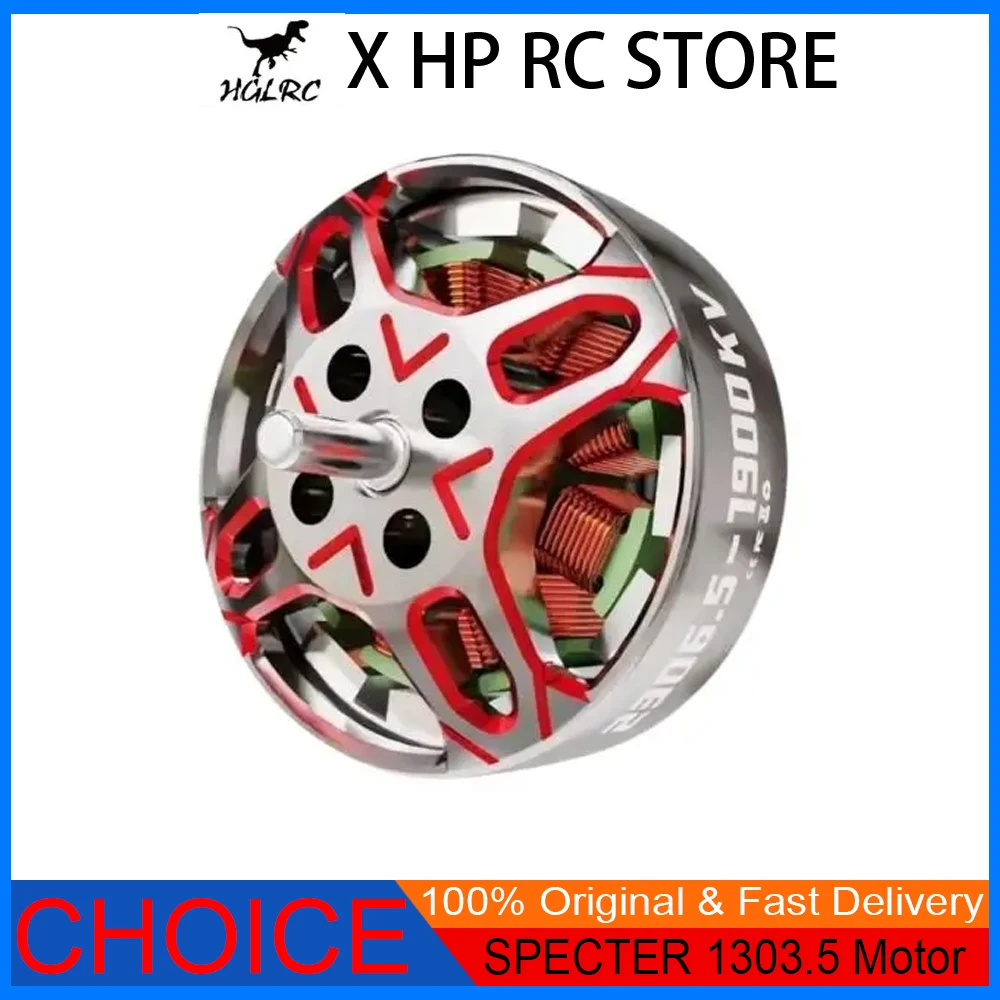 HGLRC New SPECTER 1303.5 Brushless Motor 5500KV 2-4S LIPO Compatible 2-4inch Propeller FPV Freestyle 2-4inch Toothpick Drones
HGLRC New SPECTER 1303.5 Brushless Motor 5500KV 2-4S LIPO Compatible 2-4inch Propeller FPV Freestyle 2-4inch Toothpick Drones