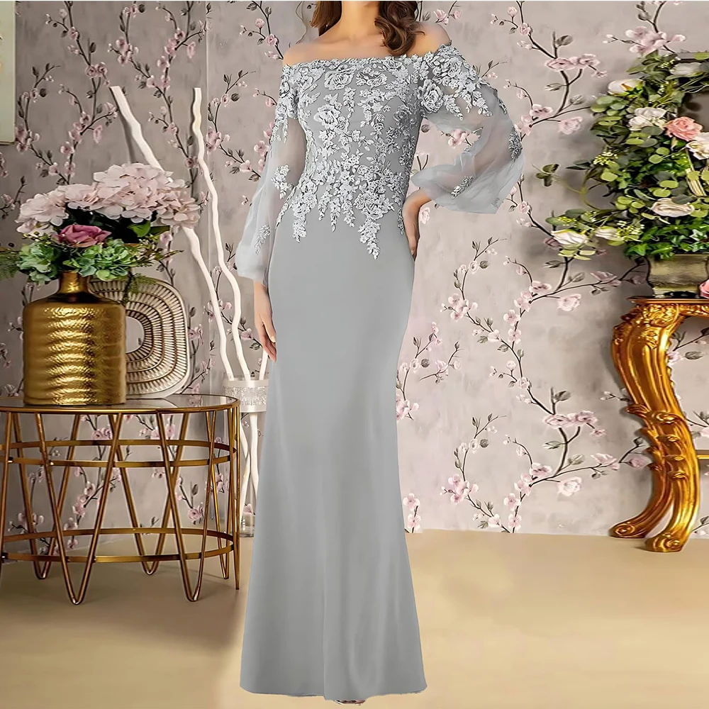 Индивидуальные кружевные аппликации с открытыми плечами, платья для матери невесты для женщин, 2025 шифоновое платье с длинными рукавами для матери жениха
Индивидуальные кружевные аппликации с открытыми плечами, платья для матери невесты для женщин, 2025 шифоновое платье с длинными рукавами для матери жениха