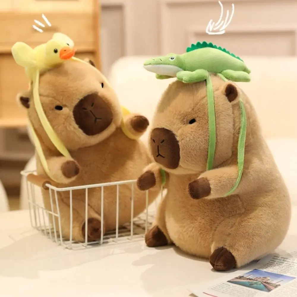 Flower Hat Capybara Plush Toy Doll Animal Backpack Animal Simulation Capybara Toy PP Cotton 20/30/40cm Stuffed Capybara Doll
Flower Hat Capybara Plush Toy Doll Animal Backpack Animal Simulation Capybara Toy PP Cotton 20/30/40cm Stuffed Capybara Doll