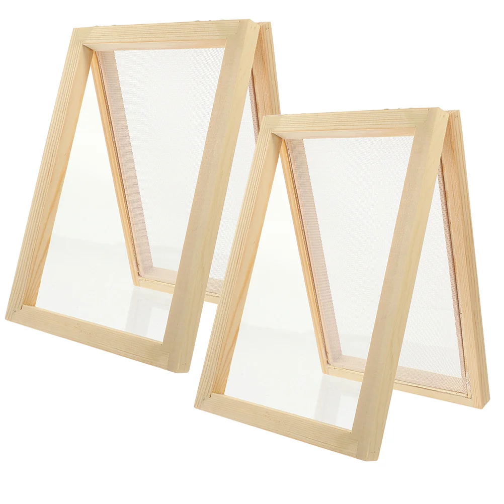 2pcs Pine Making With Durable Craft Wooden Frame Paper Frame Mesh Diy Handmade Craft Kit For Kids Educational Tool
2pcs Pine Making With Durable Craft Wooden Frame Paper Frame Mesh Diy Handmade Craft Kit For Kids Educational Tool