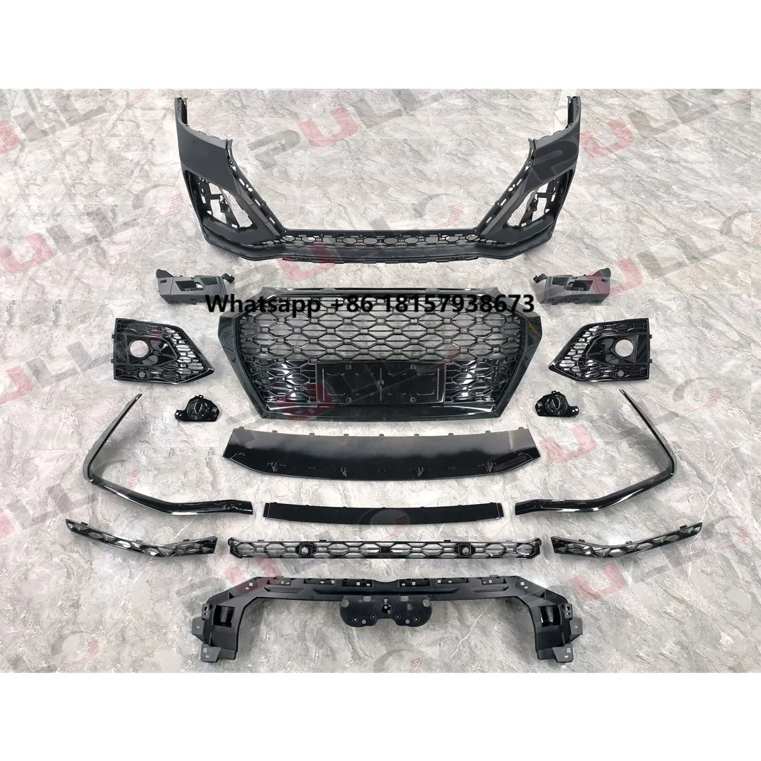 High Quality Car Parts Include Front Bumper with Grille and Rear Lip and Tail Throat for Q5 21-23 Upgrade to RSQ5 Model
High Quality Car Parts Include Front Bumper with Grille and Rear Lip and Tail Throat for Q5 21-23 Upgrade to RSQ5 Model