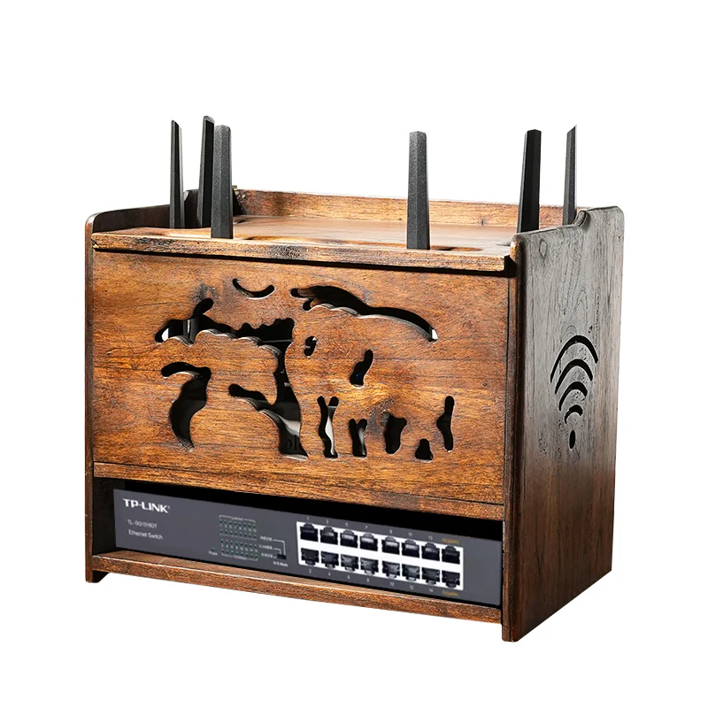 Solid Wood Wireless Router Plug-in Board Wire Storage Box Sorting Wire Box Desktop Set-top Box Occlusion Box
Solid Wood Wireless Router Plug-in Board Wire Storage Box Sorting Wire Box Desktop Set-top Box Occlusion Box