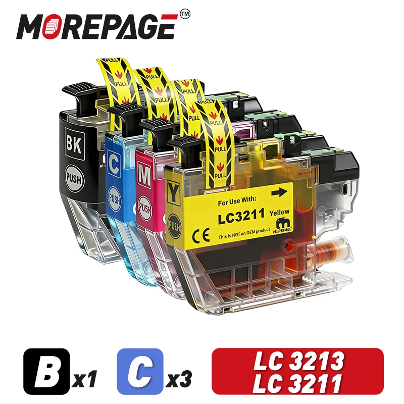 LC3211XL LC3213XL Compatible Ink Cartridge For Brother LC 3211 LC 3213 DCP-J572DW DCP-J772DW DCP-J774DW MFC-J491DW Printer
LC3211XL LC3213XL Compatible Ink Cartridge For Brother LC 3211 LC 3213 DCP-J572DW DCP-J772DW DCP-J774DW MFC-J491DW Printer