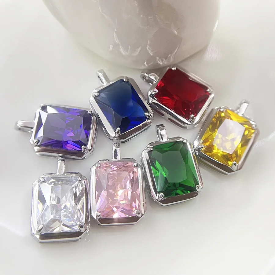 Buyee 925 Sterling Silver Stone Pendant Chain Colored Crystal Wedding Necklace for Woman Fashion Fine Jewelry Chain Gift
Buyee 925 Sterling Silver Stone Pendant Chain Colored Crystal Wedding Necklace for Woman Fashion Fine Jewelry Chain Gift
