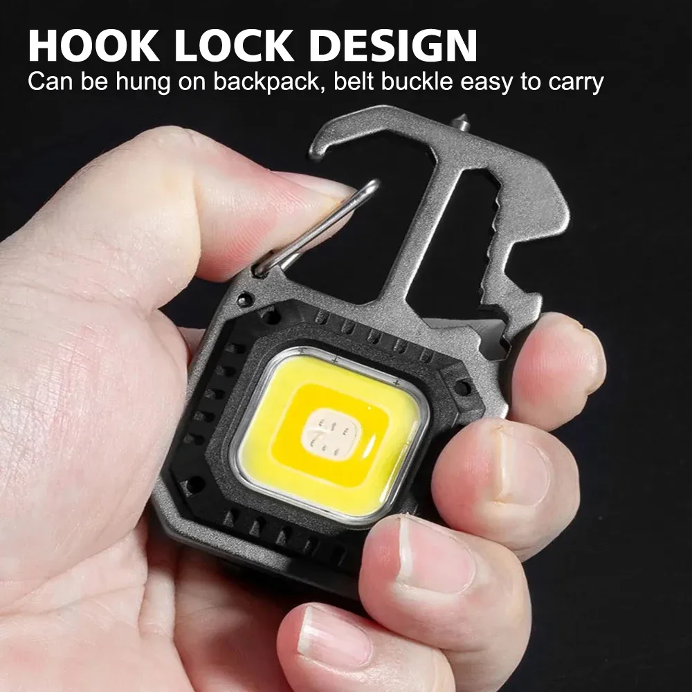 Portable Mini Lamp Keychain Flashlight Outdoor Camping COB Work Light Emergency Lighting With Window Hammer Bottle Opener Lamp
Portable Mini Lamp Keychain Flashlight Outdoor Camping COB Work Light Emergency Lighting With Window Hammer Bottle Opener Lamp