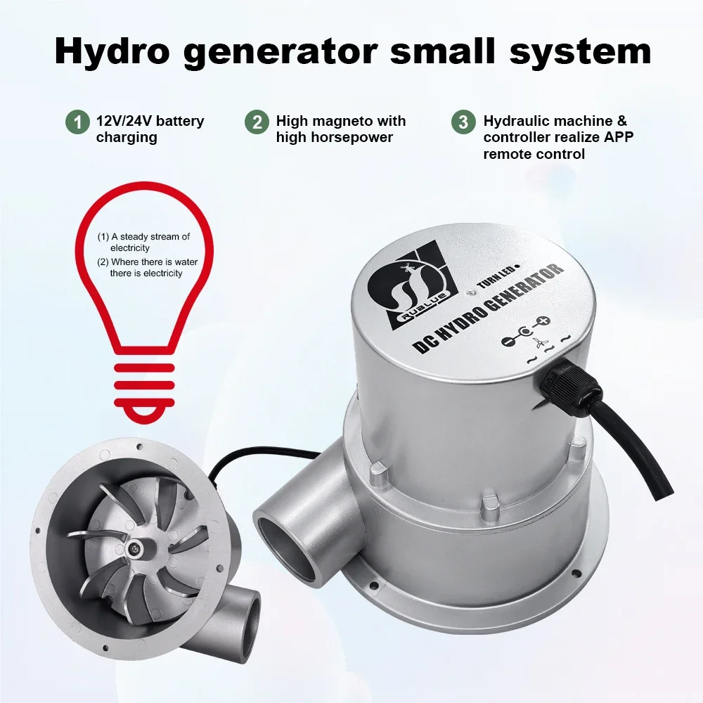 100W Water Turbine, Portable Power 36V, 18V Dc Hydro, Electric Generator For, 12V 24V Battery, Household Hydroelectric System
100W Water Turbine, Portable Power 36V, 18V Dc Hydro, Electric Generator For, 12V 24V Battery, Household Hydroelectric System