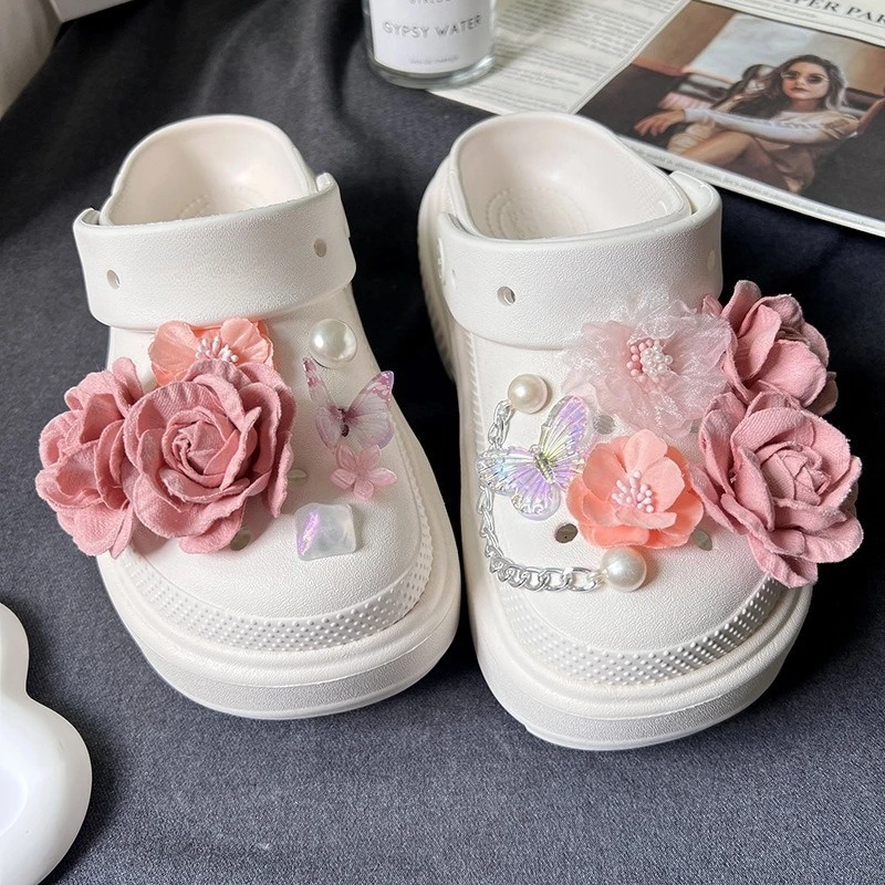 Luxury Flower Shoe Charms for Sandals DIY Fashion Vintage Pearl Clogs Accessories All-match Elegant Butterfly Sandal Decorations
Luxury Flower Shoe Charms for Sandals DIY Fashion Vintage Pearl Clogs Accessories All-match Elegant Butterfly Sandal Decorations