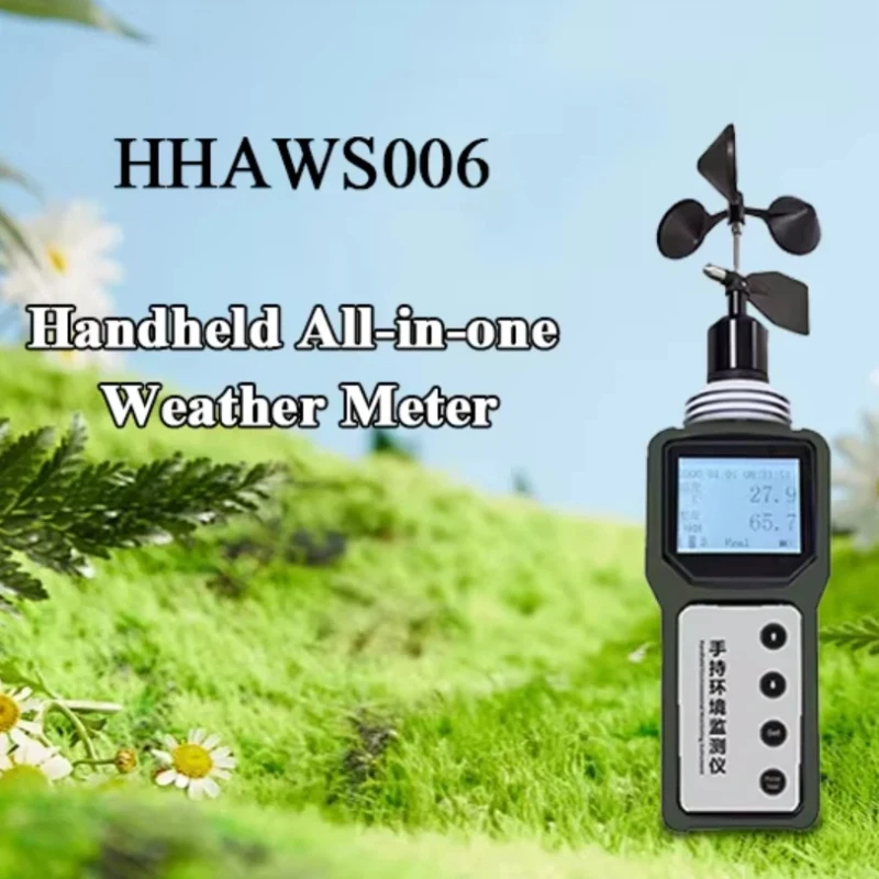 HHAWS006 Smart 1.5V AAA Battery Portable Handheld Weather Station USB Agricultural Anemometer Weather Monitor
HHAWS006 Smart 1.5V AAA Battery Portable Handheld Weather Station USB Agricultural Anemometer Weather Monitor