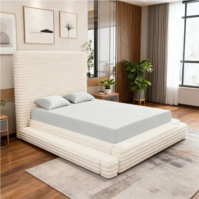 # Modern Tufted Corduroy Double Soft Bed Queen Size Bed and king Size Bedroom Fufrniture for Family Bedroom Apartment Hotel
# Modern Tufted Corduroy Double Soft Bed Queen Size Bed and king Size Bedroom Fufrniture for Family Bedroom Apartment Hotel