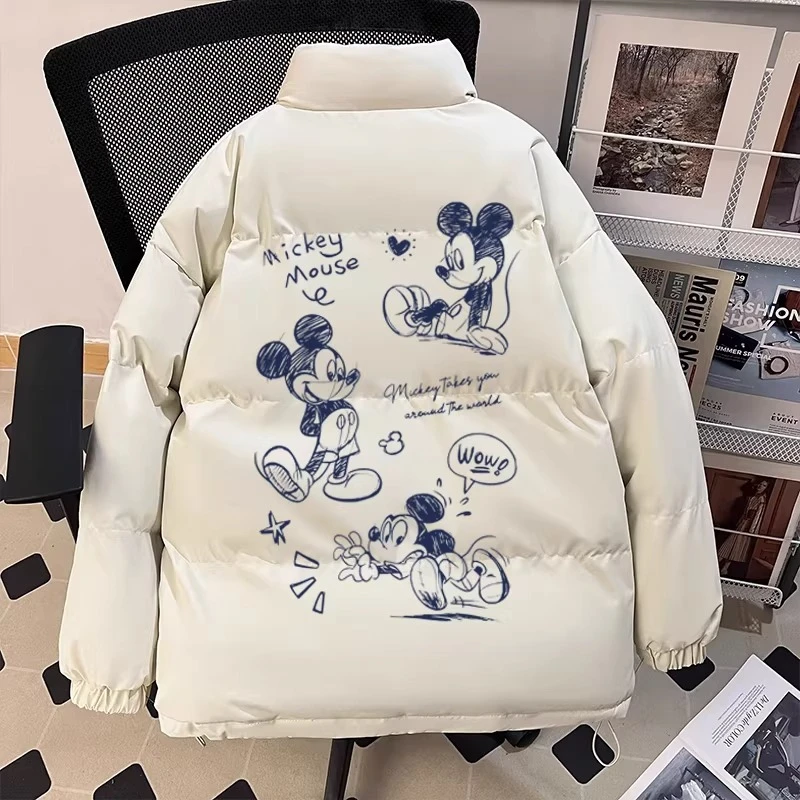 Line Art Mickey Puffer Jacket для мужчин и женщин, зима-осень, свободная куртка больших размеров, толстое теплое стеганое пальто с хлопковой подкладкой, верхняя одежда
Line Art Mickey Puffer Jacket для мужчин и женщин, зима-осень, свободная куртка больших размеров, толстое теплое стеганое пальто с хлопковой подкладкой, верхняя одежда
