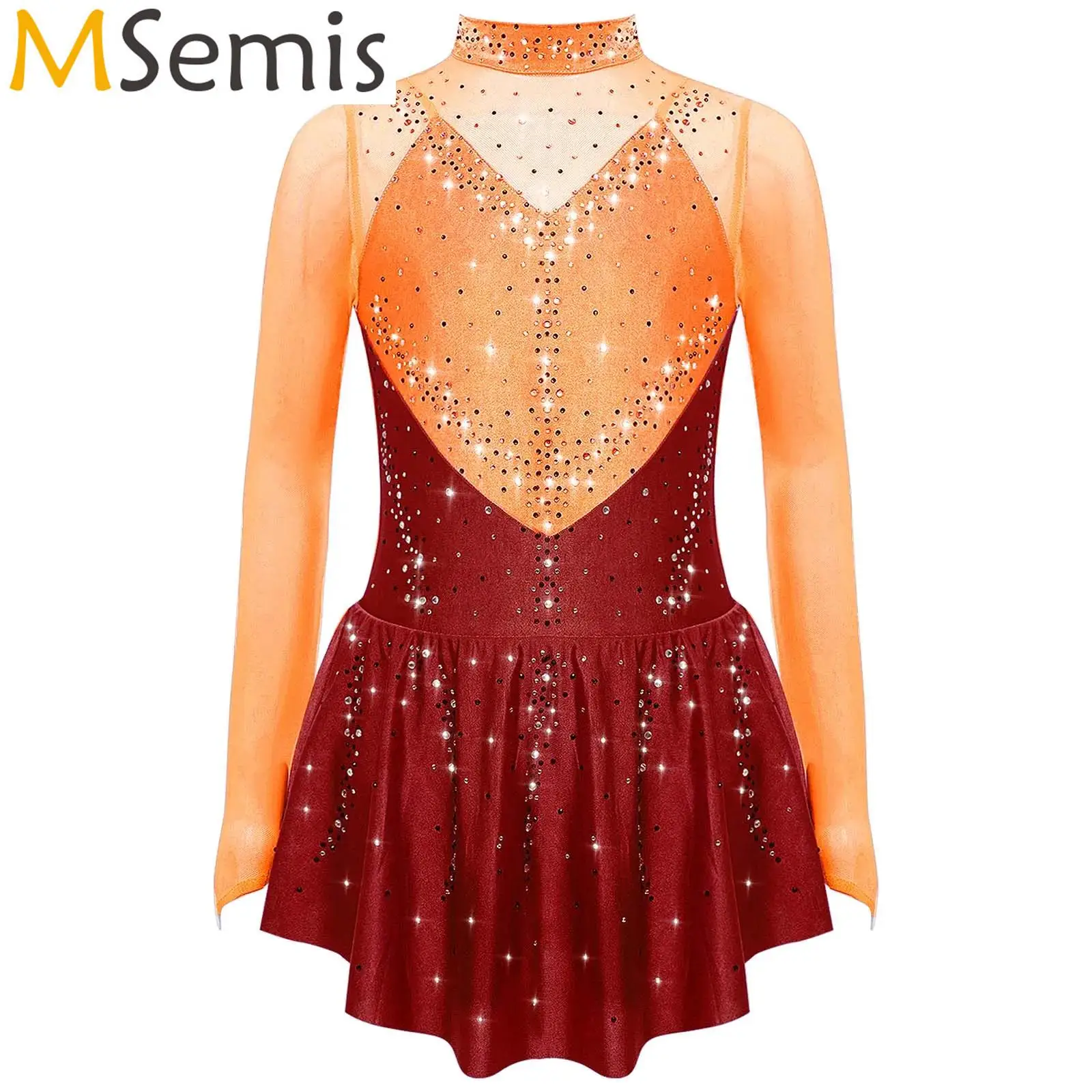 Kids Girls Gymnastics Leotard Figure Skating Ballet Skirted Dress Shiny Rhinestones Ballet Tutu Lyrical Dance Leotards Costume
Kids Girls Gymnastics Leotard Figure Skating Ballet Skirted Dress Shiny Rhinestones Ballet Tutu Lyrical Dance Leotards Costume