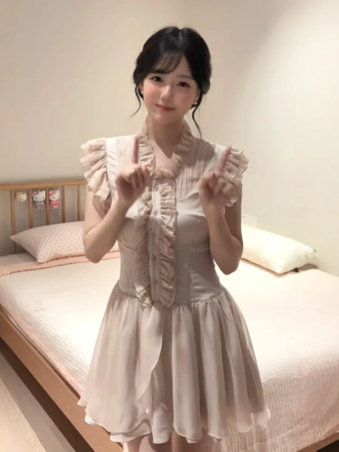Sweet Soft Style Puffy Short Skirt Slim Fit Waist Cinching Summer Dress Cotton Material mid Elasticity No Sleeve Vest Dress
Sweet Soft Style Puffy Short Skirt Slim Fit Waist Cinching Summer Dress Cotton Material mid Elasticity No Sleeve Vest Dress