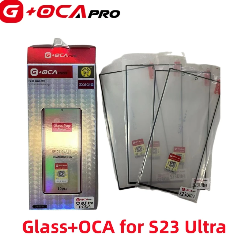 3pcs G+OCA PRO Front Touch Screen Glass Lens With OCA Film For Samsung Galaxy S20 S21 S22 S23 Ultra S8 S9 S10 Plus 5G
3pcs G+OCA PRO Front Touch Screen Glass Lens With OCA Film For Samsung Galaxy S20 S21 S22 S23 Ultra S8 S9 S10 Plus 5G