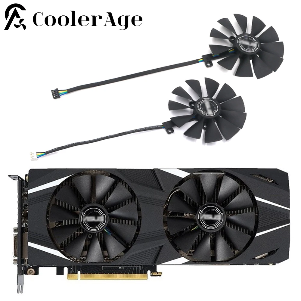 Вентилятор для видеокарты ASUS Dual GeForce RTX 2060 2070 2080 T219215SH FDC10U12S9-C PLD09210S12H Вентилятор охлаждения видеокарты 
Вентилятор для видеокарты ASUS Dual GeForce RTX 2060 2070 2080 T219215SH FDC10U12S9-C PLD09210S12H Вентилятор охлаждения видеокарты