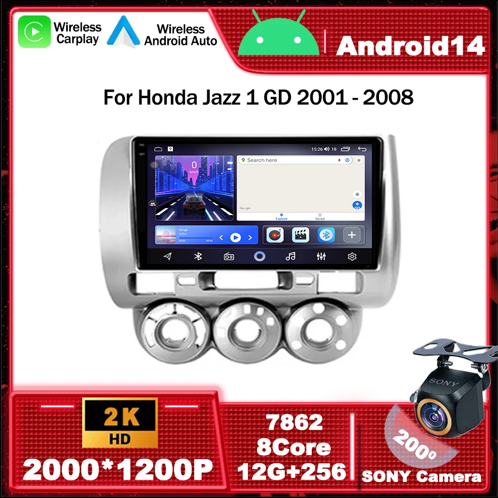 Автомагнитола на Android 14, мультимедийный видеоплеер, навигатор GPS для Honda Jazz 1 GD 2001-2008, подходит для Carplay 2001-2009, авто, Wi-Fi
Автомагнитола на Android 14, мультимедийный видеоплеер, навигатор GPS для Honda Jazz 1 GD 2001-2008, подходит для Carplay 2001-2009, авто, Wi-Fi