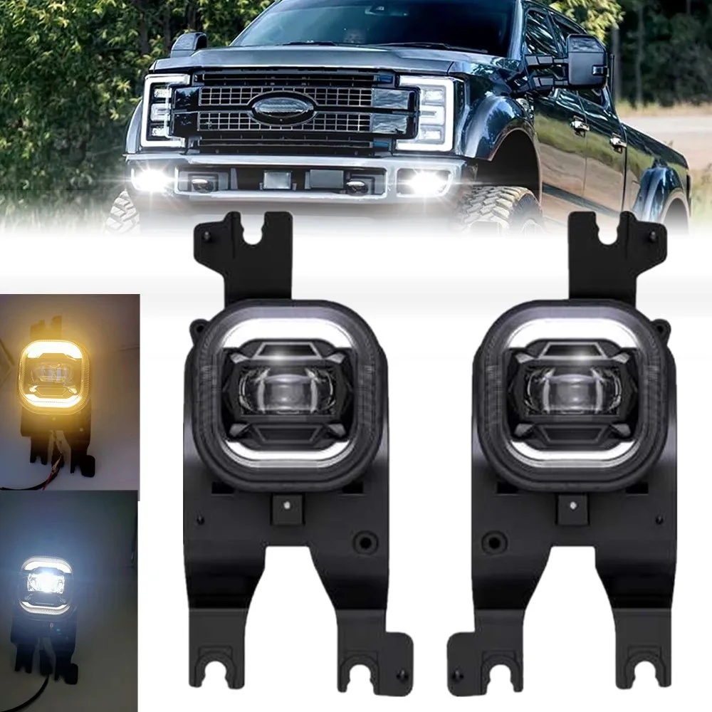 2pc LED Fog Lights for FORD F250 F350 F450 Super Duty 2008-2010 Front Bumper Driving Fog Lamp With DRL And Turn Signal
2pc LED Fog Lights for FORD F250 F350 F450 Super Duty 2008-2010 Front Bumper Driving Fog Lamp With DRL And Turn Signal