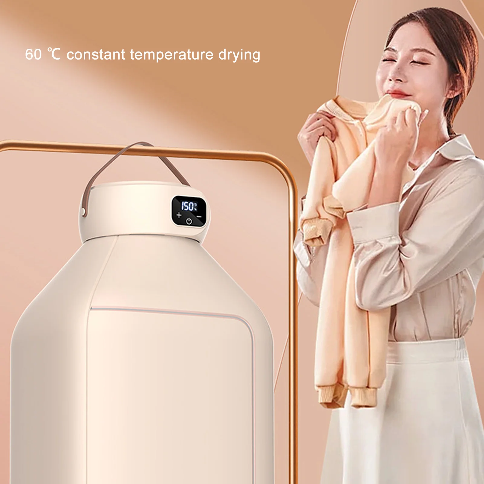 Portable Clothes Dryer Quick and Efficient Drying Quiet Compact Laundry Dryer with Timer for Dorms Apartments RVs Travel
Portable Clothes Dryer Quick and Efficient Drying Quiet Compact Laundry Dryer with Timer for Dorms Apartments RVs Travel