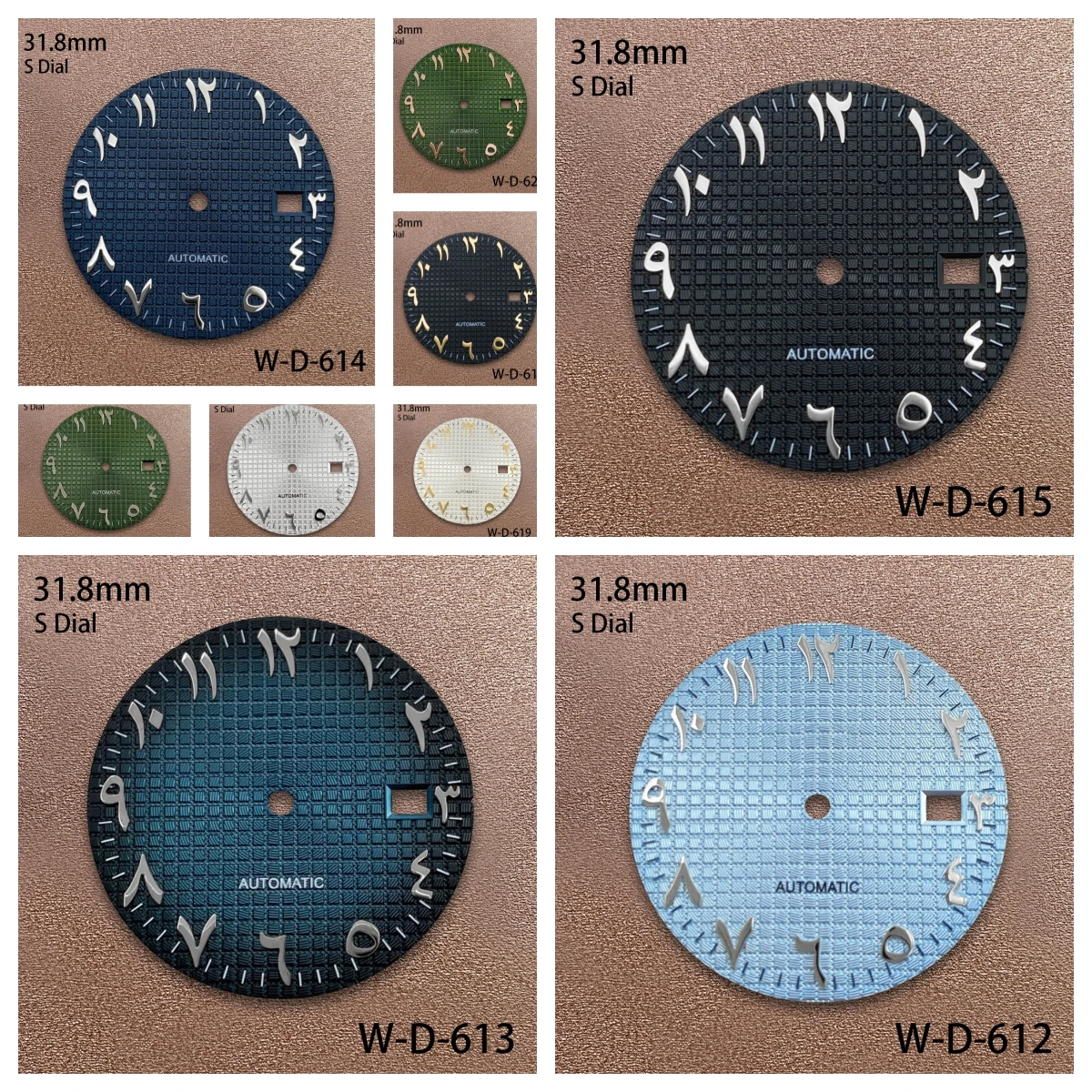 31.8 mm S Logo Arab Dial Suitable For NH35 Japanese Movement Gradient High-Quality Dial Watch Modification Accessories
31.8 mm S Logo Arab Dial Suitable For NH35 Japanese Movement Gradient High-Quality Dial Watch Modification Accessories