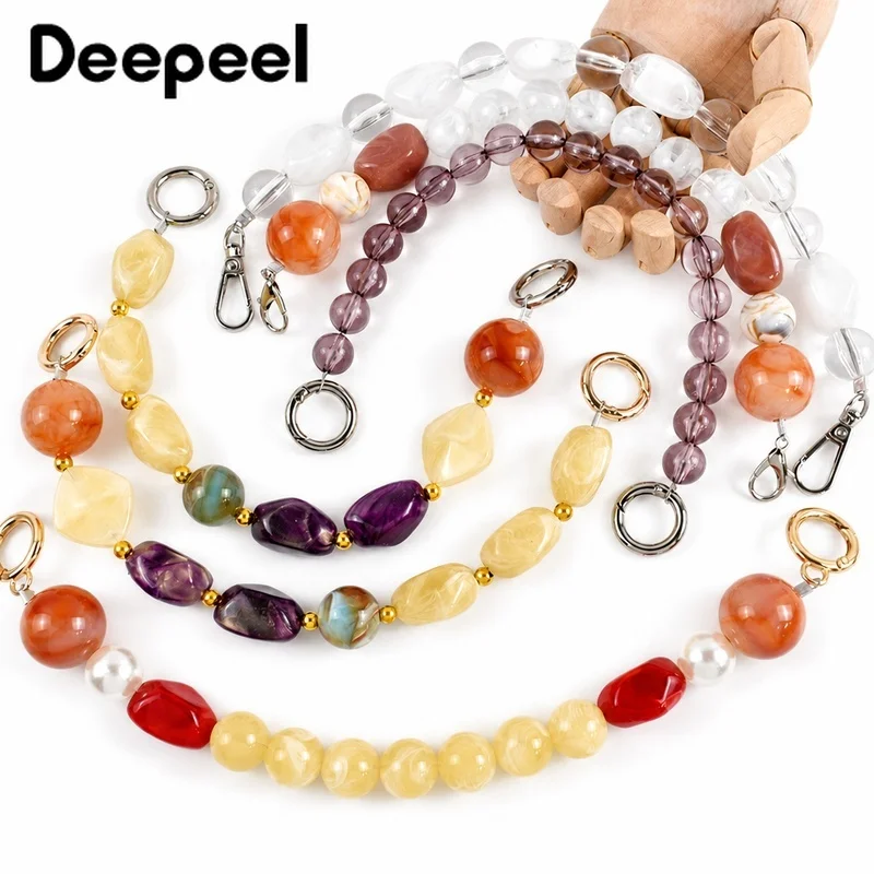 2Pcs 28/32cm Acrylic Bag Strap Handbag Chain Resin Bead Purse Shoulder Straps Wristlet Handle DIY Replace Part Bags Accessories
2Pcs 28/32cm Acrylic Bag Strap Handbag Chain Resin Bead Purse Shoulder Straps Wristlet Handle DIY Replace Part Bags Accessories