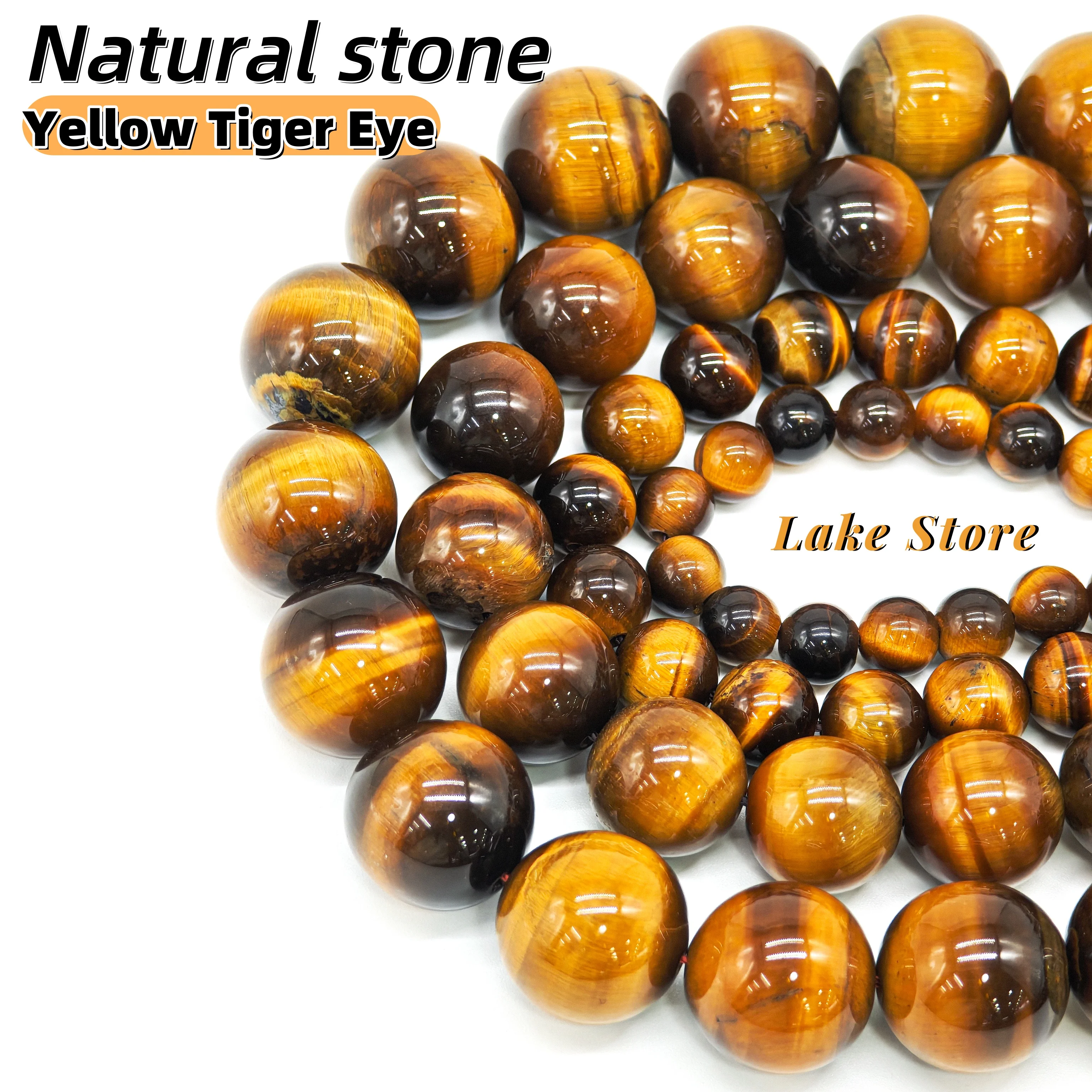 Trending Premium Natural Yellow Tiger Eye Beads, 4-12mm Round Yellow Loose Beads for DIY Jewelry Making. Gift for Craft Lovers
Trending Premium Natural Yellow Tiger Eye Beads, 4-12mm Round Yellow Loose Beads for DIY Jewelry Making. Gift for Craft Lovers