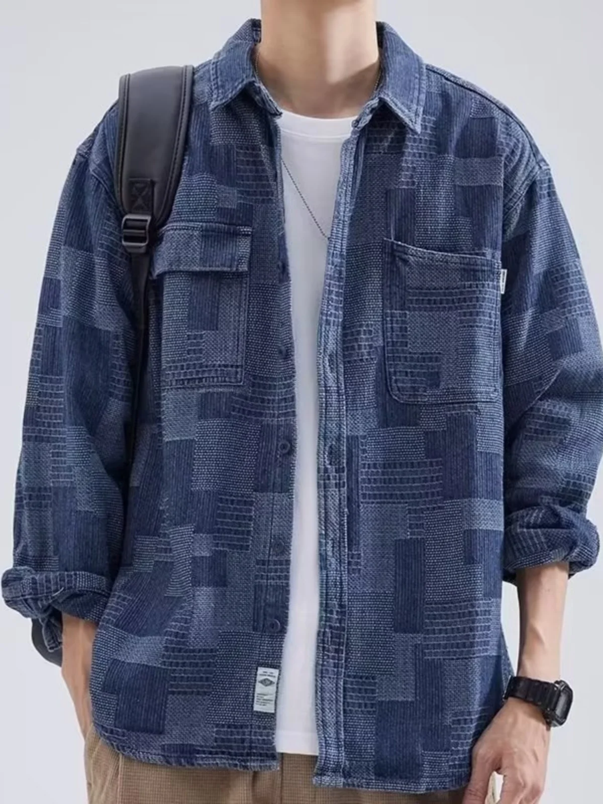 Loose Casual Long Sleeve Workwear Shirt Men's Denim Shirt Thin Outerwear Standard Fit Autumn Wear Resistant Worn in Style
Loose Casual Long Sleeve Workwear Shirt Men's Denim Shirt Thin Outerwear Standard Fit Autumn Wear Resistant Worn in Style