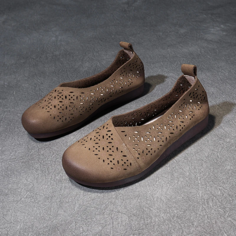 Женские туфли с круглым носком, повседневные туфли ручной работы на плоской подошве с вырезами, 2024
Женские туфли с круглым носком, повседневные туфли ручной работы на плоской подошве с вырезами, 2024