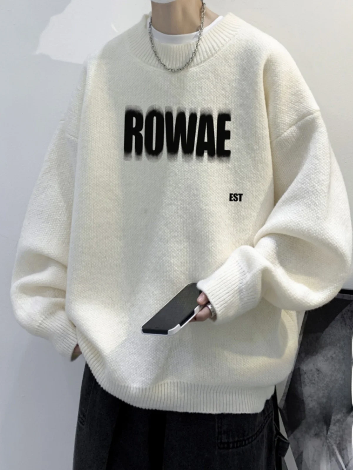 Свободный мужской вязаный свитер: повседневная одежда, верхняя одежда, модный бренд для старшеклассников и студентов колледжей, осень-зима
Свободный мужской вязаный свитер: повседневная одежда, верхняя одежда, модный бренд для старшеклассников и студентов колледжей, осень-зима