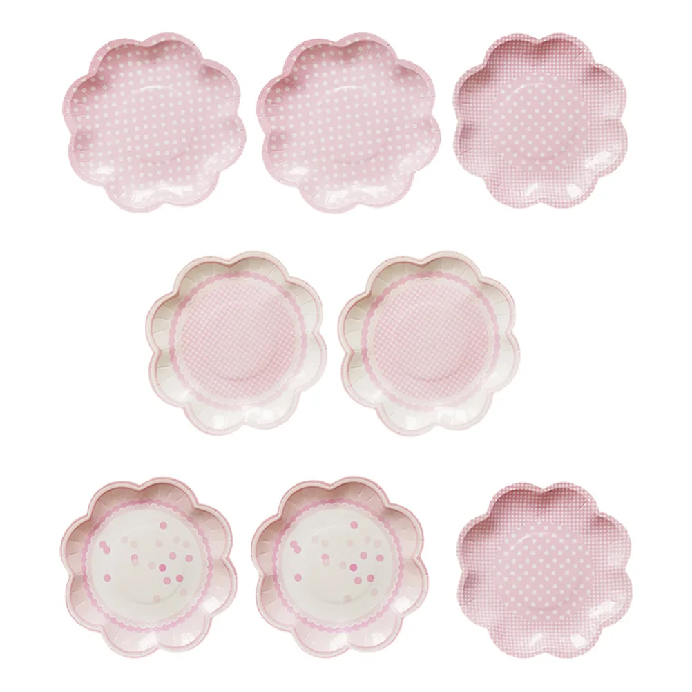 8Pcs Paper Party Plates Flower Style Disposable Cake Dessert Plates for Birthday Wedding Christmas New Year Celebration
8Pcs Paper Party Plates Flower Style Disposable Cake Dessert Plates for Birthday Wedding Christmas New Year Celebration