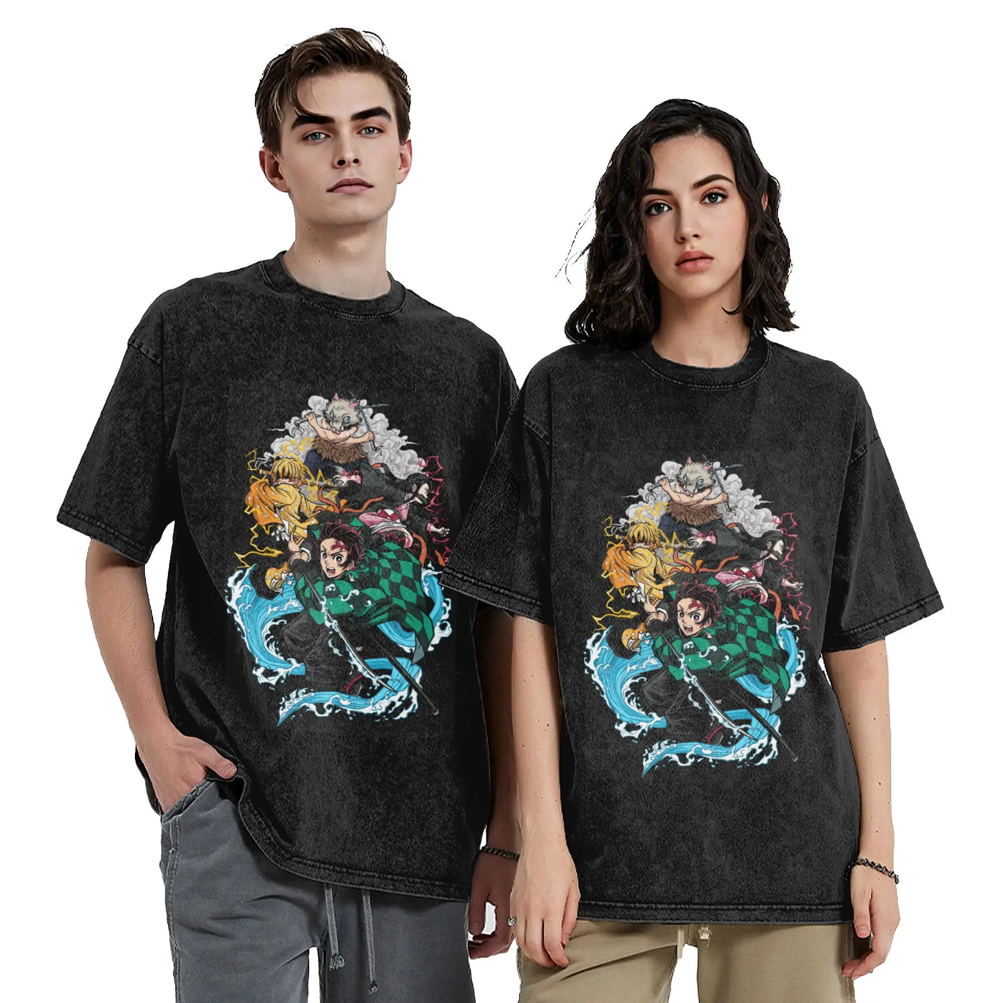 Demon Slayer Vintage Washed T Shirts 100% Cotton Casual T-Shirt Crew Neck Inosuke Anime Demon Blade Tees Short Sleeve Clothing
Demon Slayer Vintage Washed T Shirts 100% Cotton Casual T-Shirt Crew Neck Inosuke Anime Demon Blade Tees Short Sleeve Clothing
