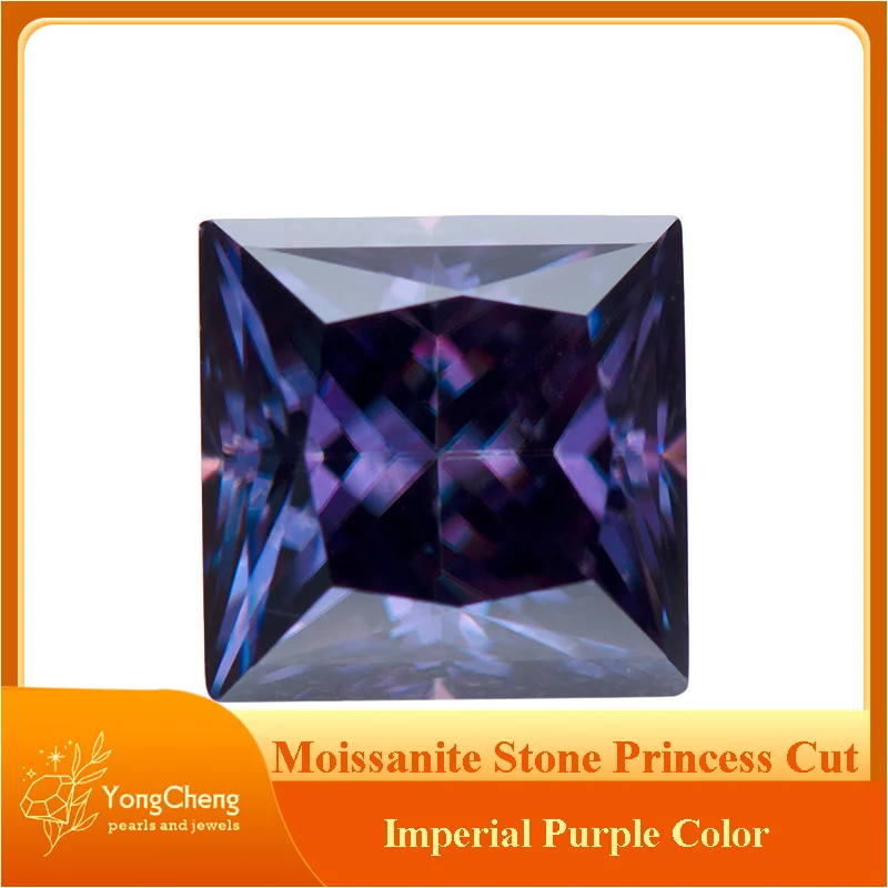 Moissanite Gemstone Princess Cut Imperial Purple Color Lab Grown Diamond for Woman Charms Jewelry Main Materials GRA Certificate
Moissanite Gemstone Princess Cut Imperial Purple Color Lab Grown Diamond for Woman Charms Jewelry Main Materials GRA Certificate