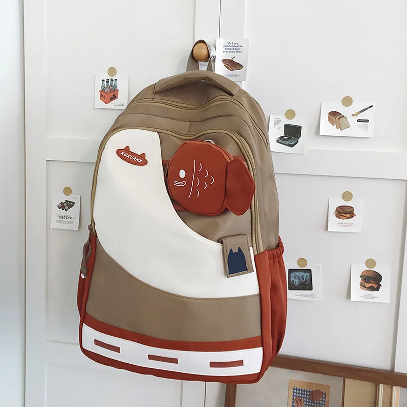 Стильный лоскутный рюкзак с цветными блоками — уличная мода, большая вместимость для пар, школьная сумка для школьников младших/высоких/студентов
Стильный лоскутный рюкзак с цветными блоками — уличная мода, большая вместимость для пар, школьная сумка для школьников младших/высоких/студентов