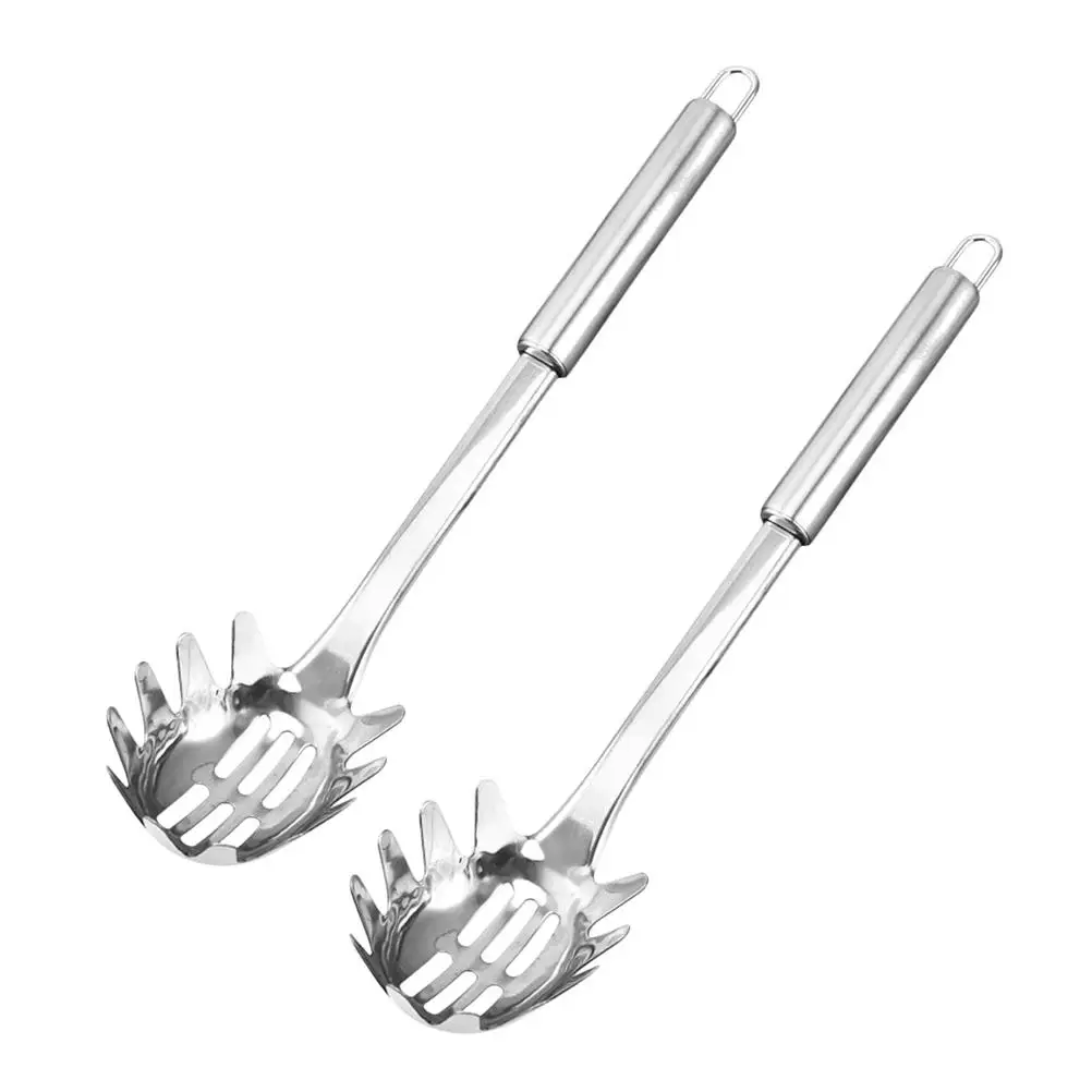 2 Pcs Pasta Spoon Stainless Steel Kitchen Tool for Scooping Straining Noodles Hot Pot Versatile Serving Utensil
2 Pcs Pasta Spoon Stainless Steel Kitchen Tool for Scooping Straining Noodles Hot Pot Versatile Serving Utensil
