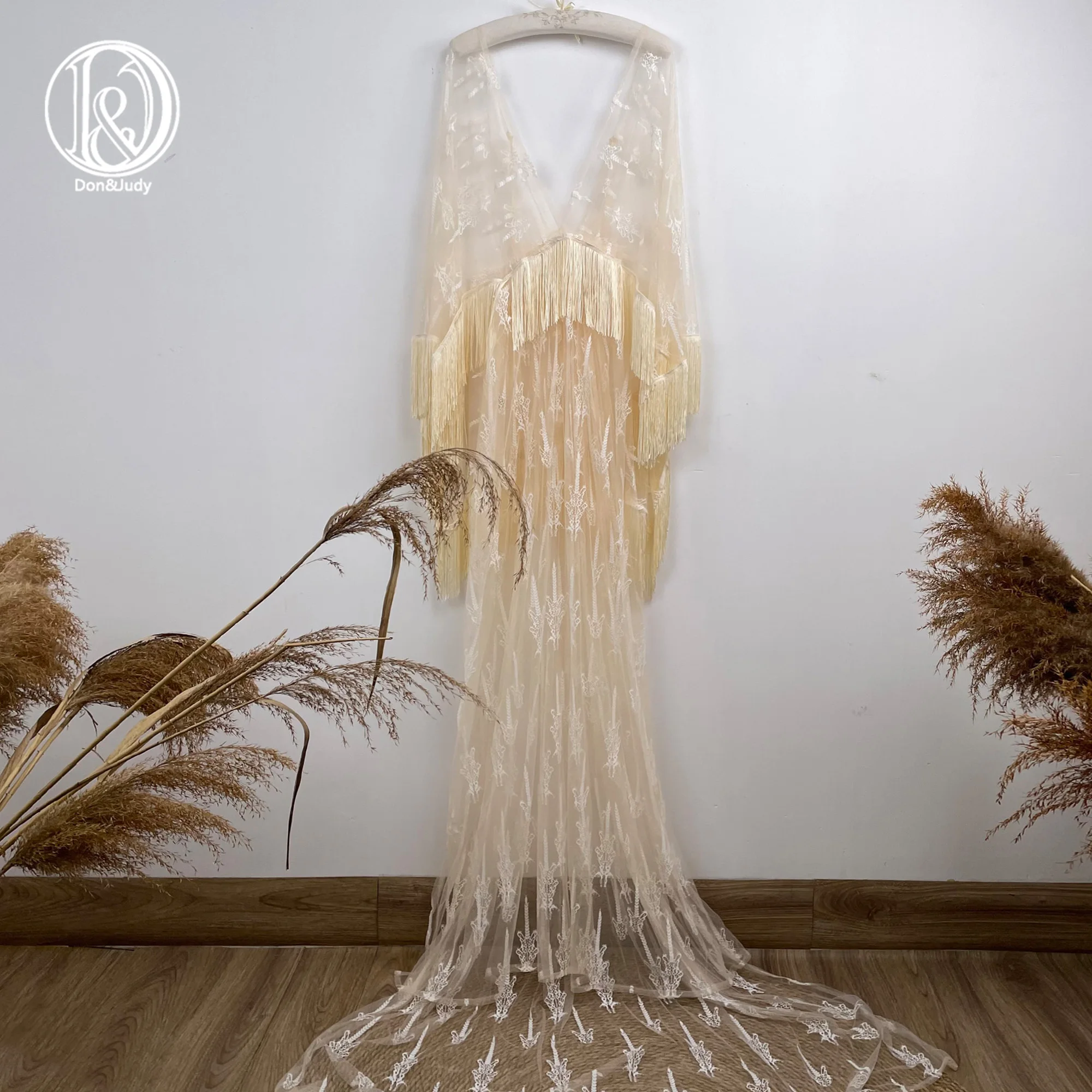 Don&Judy Boho Embroidery Wheat Tulle Maternity Non-maternity Pregnancy Dresses with Long Tassel for Photoshoot Photography Props
Don&Judy Boho Embroidery Wheat Tulle Maternity Non-maternity Pregnancy Dresses with Long Tassel for Photoshoot Photography Props
