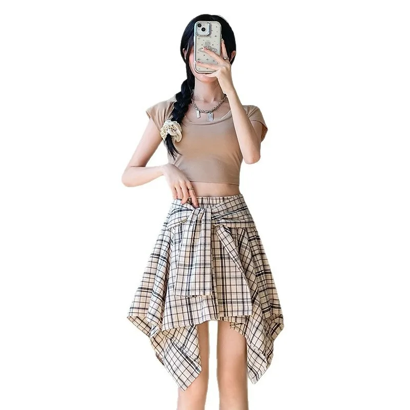 Irregular Checkered Skirt for Women Spring Summer Autumn and Winter New High-waisted Slimming Elegant Retro Short Skirt Fashion
Irregular Checkered Skirt for Women Spring Summer Autumn and Winter New High-waisted Slimming Elegant Retro Short Skirt Fashion