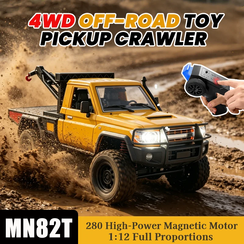 2026 New MN82T RC Rock Crawler Car 1/12 Scale 4WD Pickup Truck Off-Road All Terrain Remote Control Tow Truck for Kids Adults Toy
2026 New MN82T RC Rock Crawler Car 1/12 Scale 4WD Pickup Truck Off-Road All Terrain Remote Control Tow Truck for Kids Adults Toy