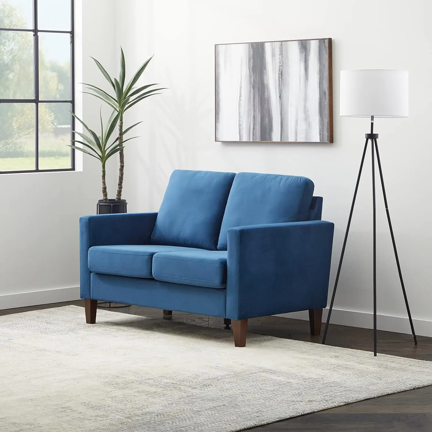 Archer Upholstered Loveseat - Living Room Furniture - Mid Century Modern Love seat sofa- Seats Two
Archer Upholstered Loveseat - Living Room Furniture - Mid Century Modern Love seat sofa- Seats Two