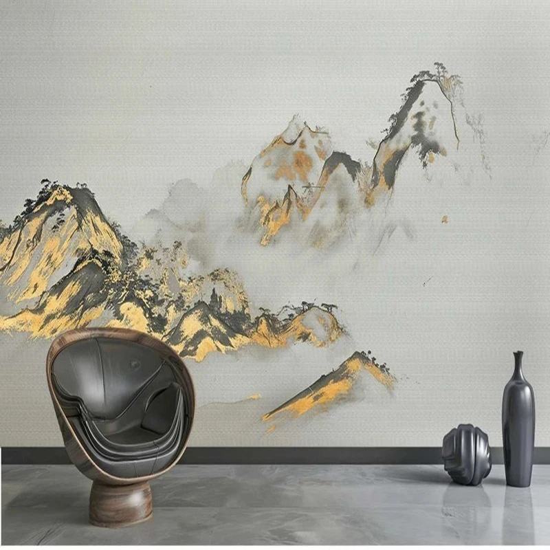 Modern Minimalist Hand-Painted Mountain Landscape Wallpaper Murals - Custom Printed Textured Wall Coverings for TV Sofa Walls
Modern Minimalist Hand-Painted Mountain Landscape Wallpaper Murals - Custom Printed Textured Wall Coverings for TV Sofa Walls