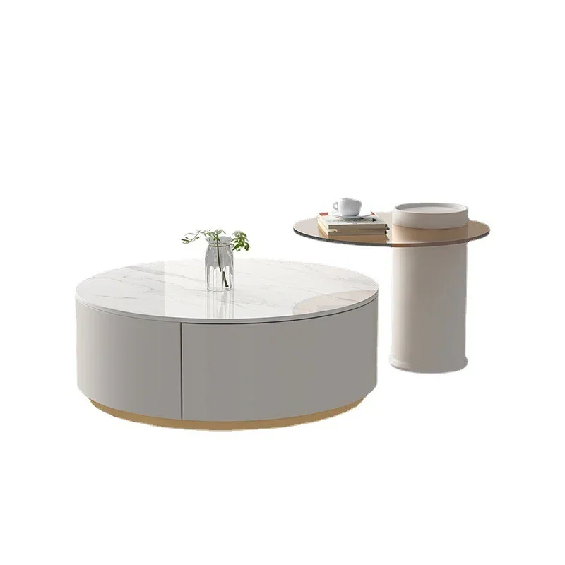 Practical Cream Style Round Rock Slab Coffee Table Living Room Luxury Minimalist Tempered Glass Tea Table Home Furniture
Practical Cream Style Round Rock Slab Coffee Table Living Room Luxury Minimalist Tempered Glass Tea Table Home Furniture